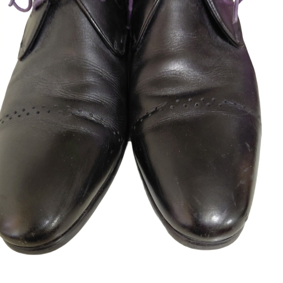 Rad Russell Derby Boots Black Leather Lace Up Dress Boots Men\'s Size 9 main image 9